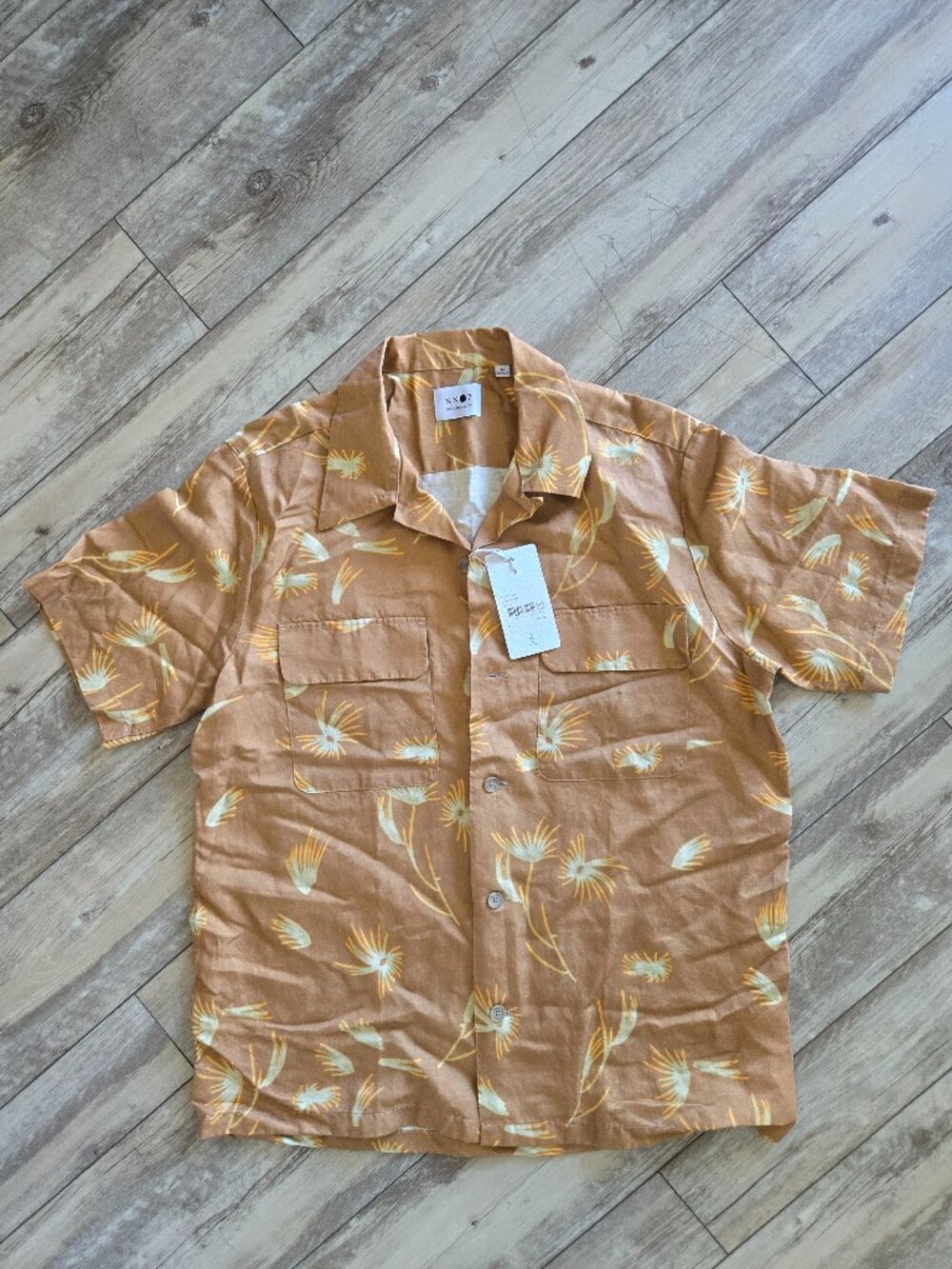NN 07 No Nationality Daniel 5034 Mens Short Sleeve Shirt Size Medium NWT